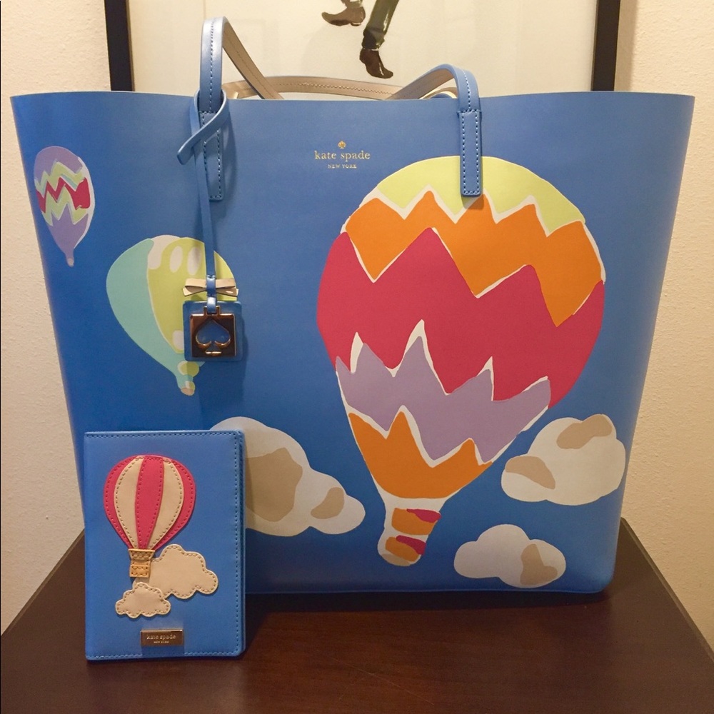 Kate Spade Hot Air Balloon Tote Bag and Wallet